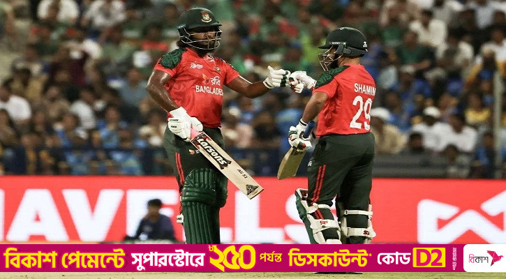 শামীম-জাকেরের ব্যাটে মান বাঁচানো সংগ্রহ বাংলাদেশের